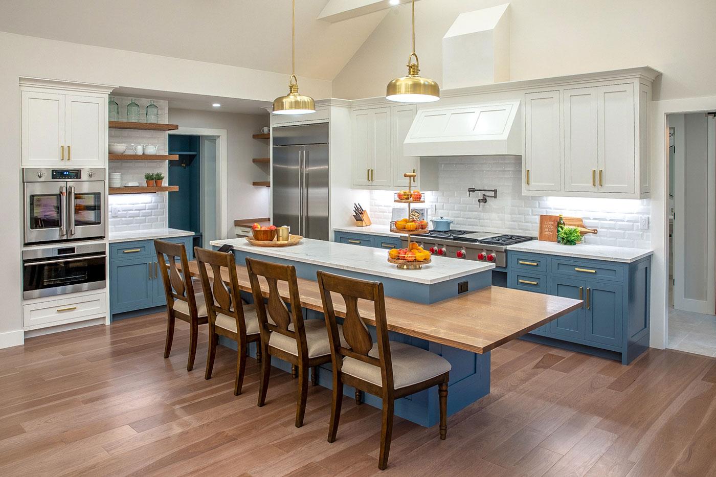Custom kitchen of a specially adapted smart home, constructed through the R.I.S.E. program at the Gary Sinise Foundation