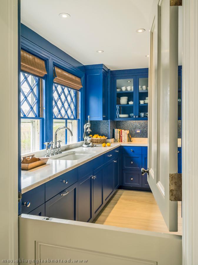 Paul Weber建筑事务所设计的经典蓝色厨房