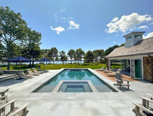 Mulcahy Design Group, Pool Design, Custom Cabana, 角 Cod, Outdoor Living Area